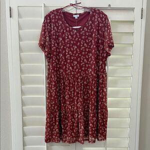 Love, Fire Picante Floral Dress